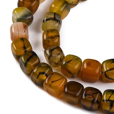 Natural Dragon Veins Agate Beads Strands G-G177-E04-01-1