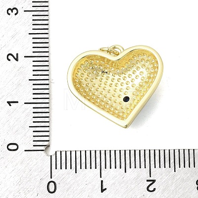 Brass Micro Pave Cubic Zirconia Pendants KK-H267-029G-03-1