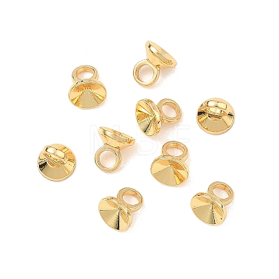 SHEGRACE Brass Bead Cap Bails XGRQ1U928-376G-1