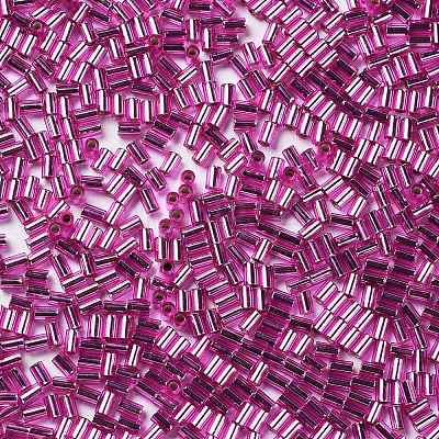 Baking Paint Glass Round Bugle Beads SEED-Z002-A-E13-1