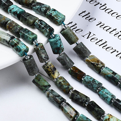 Natural African Turquoise(Jasper) Beads Strands X-G-S376-012-1
