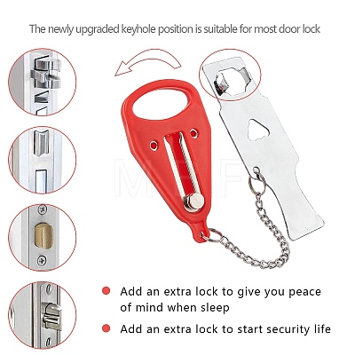 Portable Door Lock AJEW-GF0001-63-1