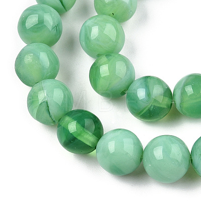 Glass Round Beads Strands GLAA-M044-01L-1