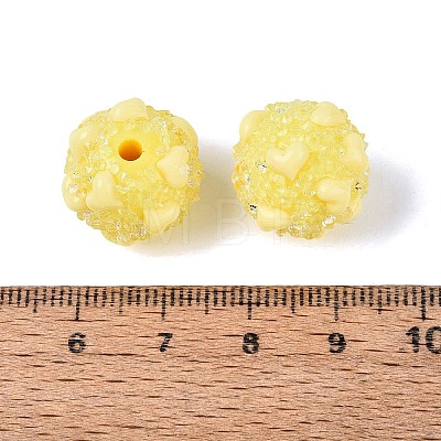 Opaque Acrylic & Transparent Resin Rhinestone Beads SACR-Q005-02A-05-1