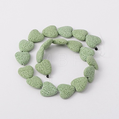 Dyed Natural Lava Rock Bead Strands G917-7-1