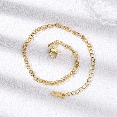 Brass Rolo Chains Bracelets for Women BJEW-JB12780-1