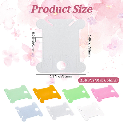 150Pcs Plastic Thread Winding Boards TOOL-CP0001-49C-1