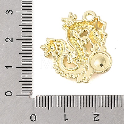 Rack Plating Alloy with ABS Imitation Pearl Pendants FIND-B037-10G-1
