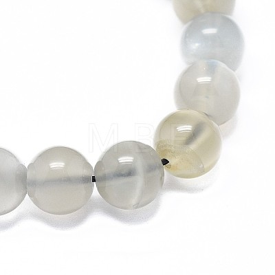 Natural Grey Moonstone Beads Strands G-F632-24-02-1