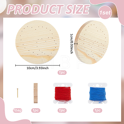 1Bag DIY String Art Kits DJEW-WR0001-22A-1