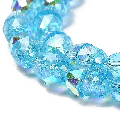 Electroplate Glass Beads Strands EGLA-D030-04D-1