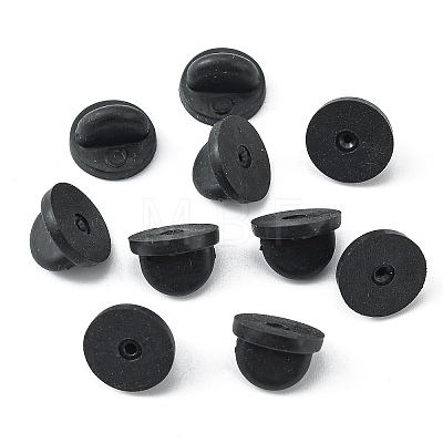 120Pcs Rubber Pin Backs FIND-YW0011-58-1