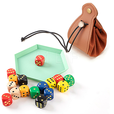 2Pcs 2 Colors Leather Jewelry Drawstring Storage Bags DIY-AN0001-32-1