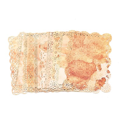 10Pcs 10 Styles European Vintage Lace Scrapbook Paper Pads for DIY Album Scrapbook DIY-Z035-01B-1