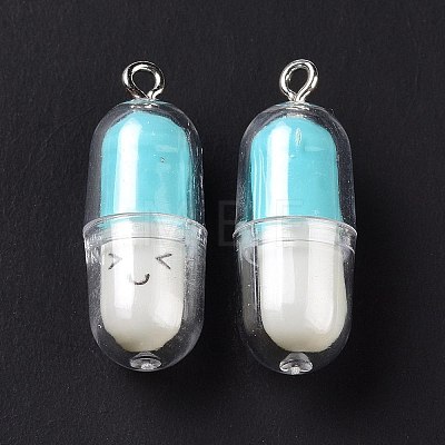 Translucent Plastic Pendants X-KY-L006-29E-1