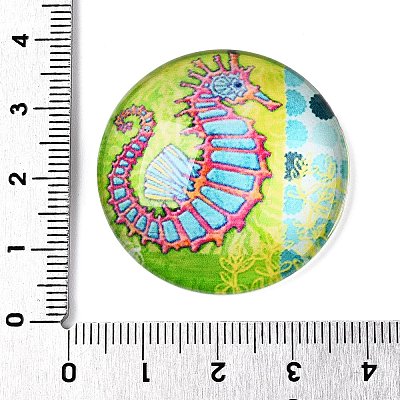 Glass Cabochons GGLA-T004-11K-1