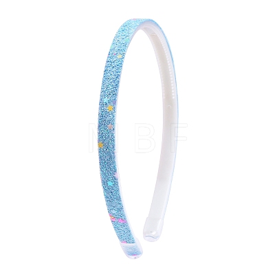 Cute Glitter ABS Plastic Hair Bands PW-WG6FA95-11-1