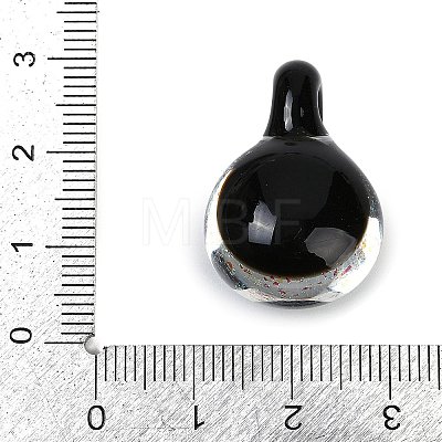 Handmade Lampwork Pendants LAMP-Q005-05B-03-1