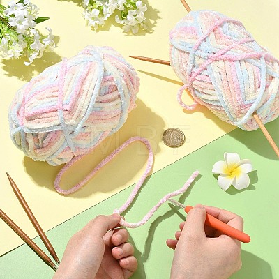 Soft Crocheting Polyester Yarn YCOR-FZC0001-01B-1