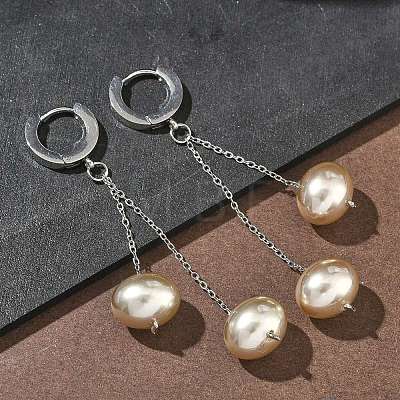 304 Stainless Steel Hoop Earrings EJEW-D350-01P-1