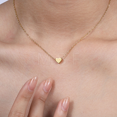 Modern minimalist Style Classic Brass Love Heart Pendant Nnecklaces NB0089-1