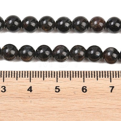 Natural Glaucophane Beads Strands G-F836-A01-6mm-1