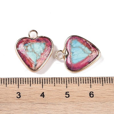 Dyed Synthetic Imperial Jasper Pendants G-P529-08G-03-1