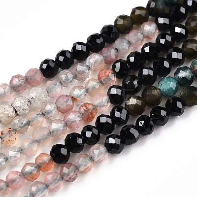 Natural & Synthetic Mixed Gemstone Beads Strands G-D080-A01-03-01-1
