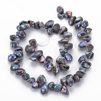 Natural Keshi Pearl Beads Strands PEAR-S021-013B-02-1