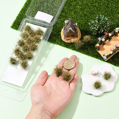 Resin Mini Grass Tufts AJEW-WH20120-10B-02-1