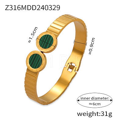 304 Stainless Steel Pave Acrylic Bangles FS-WG9DD70-13-1