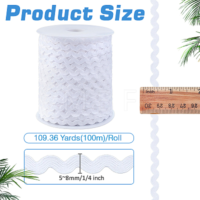 Polyester Wave Ribbon OCOR-WH0078-536C-1