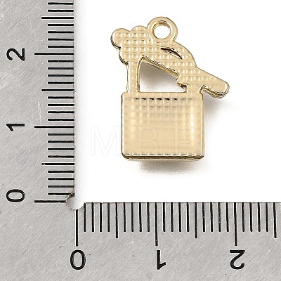 UV Plating Alloy Crystal Rhinestone Pendants RB-CBAD37D-09G-1