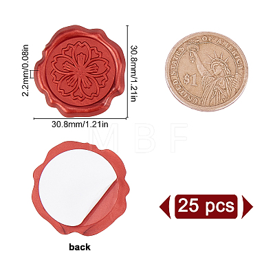 Adhesive Wax Seal Stickers DIY-WH0201-10A-1