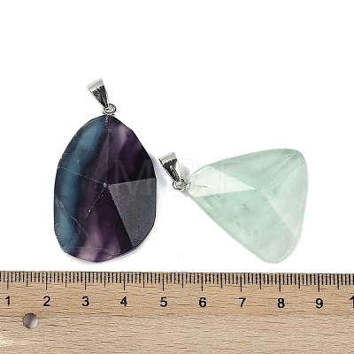 Natural Fluorite Pendants G-C140-06A-1