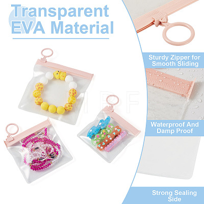 24Pcs 3 Styles Transparent EVA Resealable Bags with Rings ABAG-TA0002-25-1