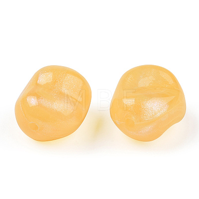 Opaque Acrylic Beads OACR-E015-08C-1