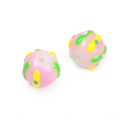 Handmade Lampwork Enamel Beads LAMP-R004-05I-1