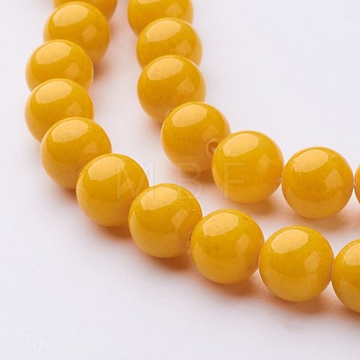 Natural Mashan Jade Round Beads Strands X-G-D263-10mm-XS07-1