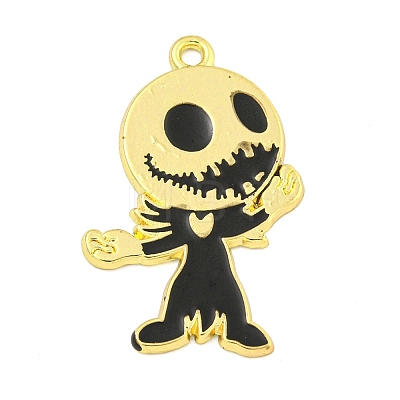 Halloween Alloy Enamel Pendants ENAM-M220-01G-1