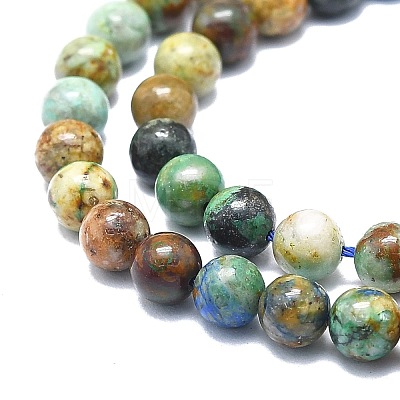 Natural Chrysocolla and Lapis Lazuli Beads Strands G-F715-105A-1