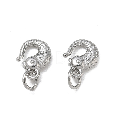 SHEGRACE Fish 304 Stainless Steel S-Hook Clasps SA-CBAF1D5-24P-1