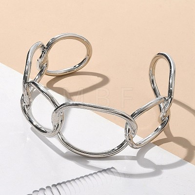 ElectrophoresisIron Cuff Bangles for Women BJEW-M057-06P-1