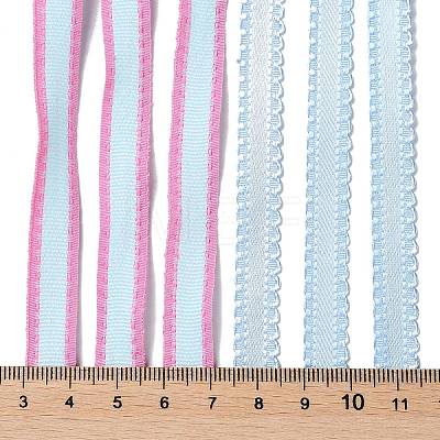 18 Yards 6 Styles Polyester Ribbon SRIB-Q022-C05-1