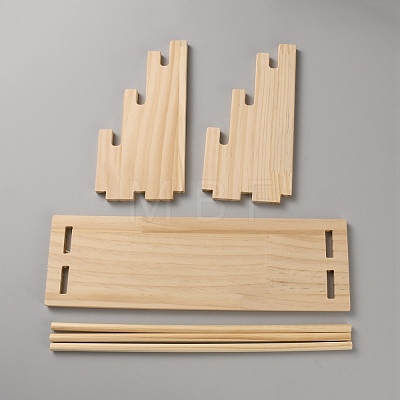 3-Tier Wood Bracelet Organizer Display Stands ODIS-WH0043-316-1