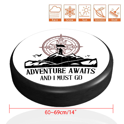 Polyester Tyre Cover AJEW-WH0224-005-1
