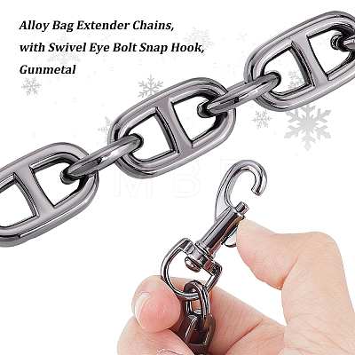 Alloy Bag Extender Chains DIY-WH0304-427B-1