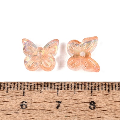 Electroplate Transparent Glass Beads EGLA-N057-03D-1
