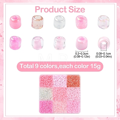 Mixed Style Glass Seed Bead Sets SEED-YW0002-60A-1