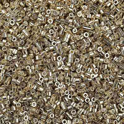 Electroplate Glass Seed Beads SEED-H003-08E-1